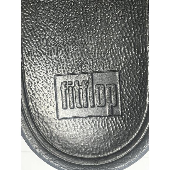 FitFlop Shoes Womens 9 Black Thong Sandals Comfort Flip Flops Style DX4-090 - Picture 3 of 7